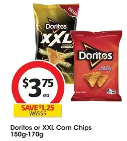 Coles Doritos or XXL Corn Chips offer