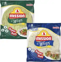 Coles Mission Wraps 567g offer