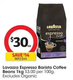 Coles Lavazza Espresso Barista Coffee Beans offer