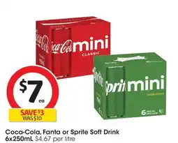 Coles Coca-Cola, Fanta or Sprite Soft Drink offer