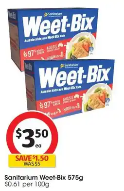 Coles Sanitarium Weet-Bix offer