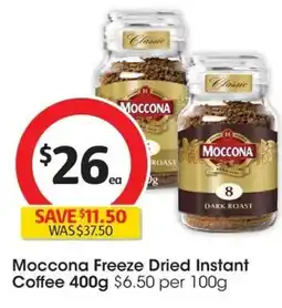 Coles Moccona Freeze Dried Instant Coffee offer