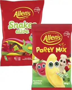 Coles Allen's Lollies offer
