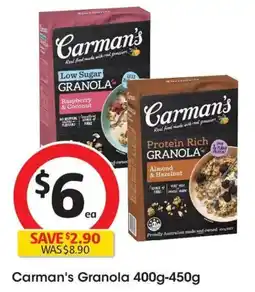 Coles Carman's Granola offer