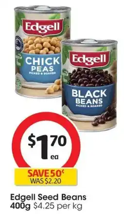 Coles Edgell Seed Beans offer