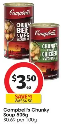 Coles Campbell's Chunky Soup offer