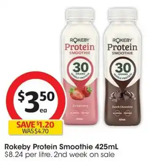 Coles Rokeby Protein Smoothie offer