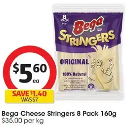 Coles Bega Cheese Stringers offer