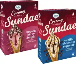 Coles Bulla Creamy Classics Ice Cream Sundae Cones offer