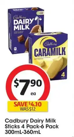 Coles Cadbury Dairy Milk Sticks offer