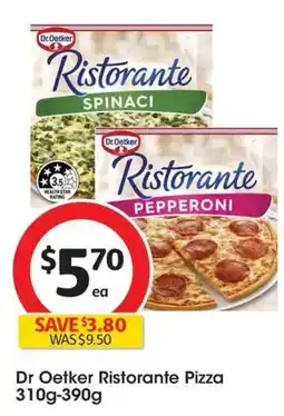 Coles Dr Oetker Ristorante Pizza offer