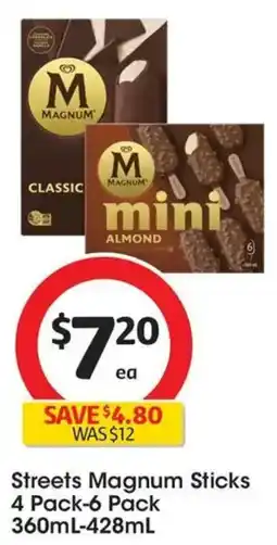 Coles Streets Magnum Sticks offer