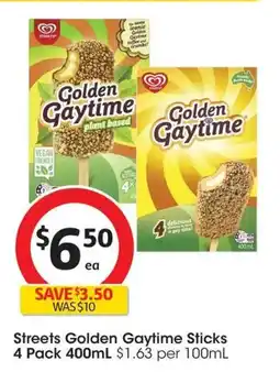 Coles Streets Golden Gaytime Sticks offer