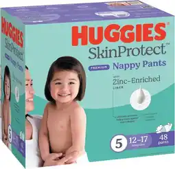 Coles Huggies Skin Protect Nappy Pants offer