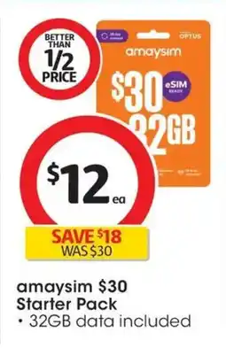 Coles amaysim Starter Pack offer