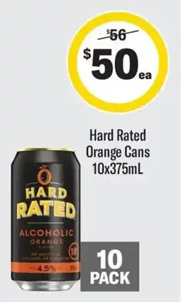 Coles Hard Rated Orange Cans offer