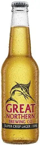 Coles Great Northern Super Crisp Lager Bottles offer