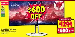 JB Hi-Fi 34" WQHD 240HZ OLED Curved Gaming Monitor offer