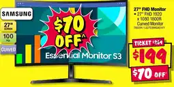 JB Hi-Fi 27" FHD Monitor offer