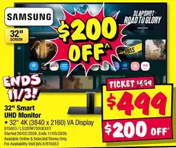 JB Hi-Fi 32" Smart UHD Monitor offer