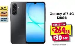 JB Hi-Fi Galaxy A17 4G 128GB offer