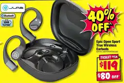 JB Hi-Fi Epic Open Sport True Wireless Earbuds offer