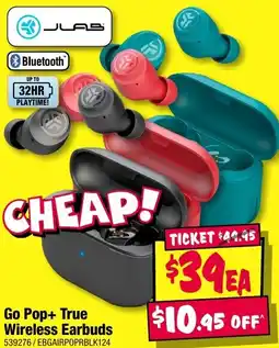 JB Hi-Fi Go Pop+ True Wireless Earbuds offer