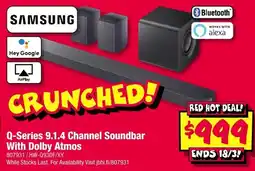 JB Hi-Fi Q-Series 9.1.4 Channel Soundbar With Dolby Atmos offer
