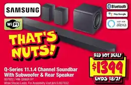JB Hi-Fi Q-Series 11.1.4 Channel Soundbar With Subwoofer & Rear Speaker offer