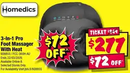 JB Hi-Fi 3 -In - 1 Pro Foot Massager With Heat offer