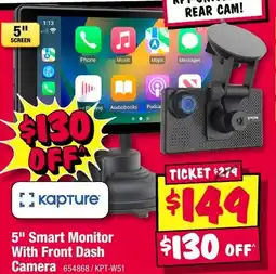 JB Hi-Fi 5" Smart Monitor With Front Dash Camera offer
