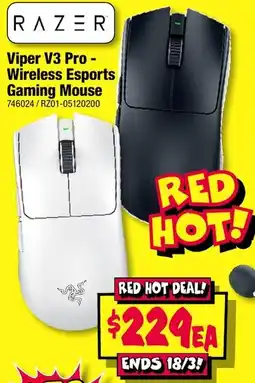 JB Hi-Fi Viper V3 Pro - Wireless Esports Gaming Mouse offer