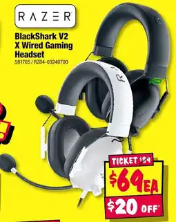 JB Hi-Fi BlackShark V2 X Wired Gaming Headset offer
