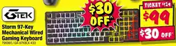 JB Hi-Fi Storm 97-Key Mechanical Wired Gaming Keyboard offer