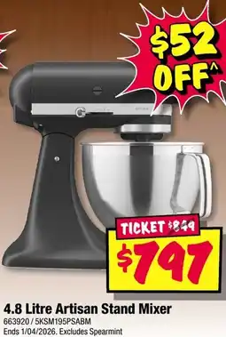 JB Hi-Fi 4.8 Litre Artisan Stand Mixer offer