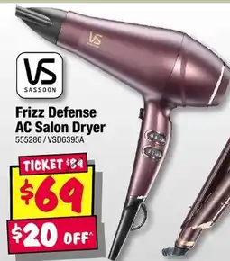 JB Hi-Fi Frizz Defense AC Salon Dryer offer