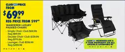 BCF Wanderer luxury padded chairs offer