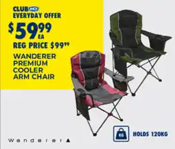 BCF Wanderer premium cooler arm chair offer