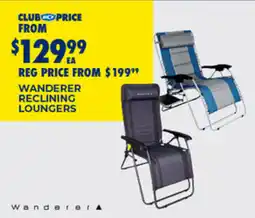 BCF Wanderer reclining loungers offer