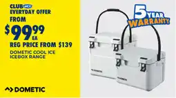 BCF Dometic cool ice icebox range offer