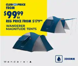BCF Wanderer magnitude tents offer
