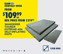 BCF Wanderer tourer extreme 4x4 self inflating mats offer