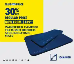 BCF Wanderer camp100 textured bonded self inflating offer