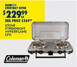 BCF Stove fyreknight hyperflame lpg offer