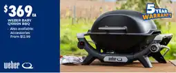 BCF Weber baby q1000n bbq offer