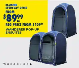BCF Wanderer pop up ensuites offer