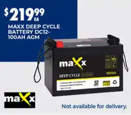BCF Maxx deep cycle battery dc12 100ah agm offer