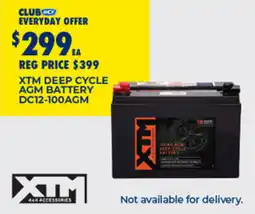 BCF Xtm deep cycle agm battery dc12 100agm offer