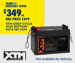BCF Xtm deep cycle agm battery dc12 120 agm offer