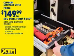 BCF Xtm 4wd drawer range offer